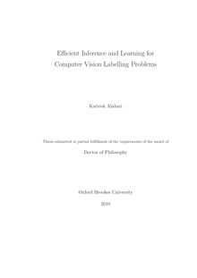 Efficient Inference and Learning for
