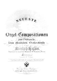 Partition complète, Orgel-Vorspiele, Op.33, Hesse, Adolf Friedrich