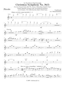 Partition Piccolo, Symphony No.36  Christmas Symphony , F major