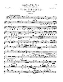 Partition de violon, violon Sonata, Violin Sonata No.18