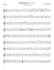 Partition ténor viole de gambe, octave aigu clef, Gradualia II, Gradualia: seu cantionum sacrarum, liber secundus par William Byrd