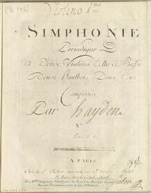 Partition violons I, Symphony Hob.I:71, B flat major, Haydn, Joseph