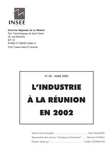 L industrie à La Réunion en 2002.