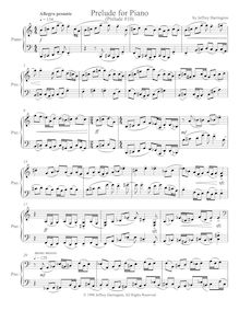 Partition complète, Piano Prelude No.10, Harrington, Jeffrey Michael