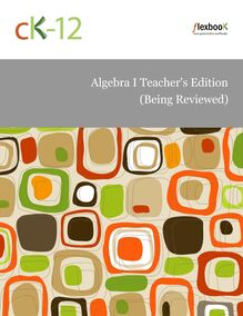 Algebra I Teacher's Edition