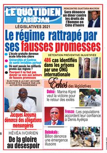 Le Quotidien d’Abidjan n°3043 - du mercredi 3 mars 2021