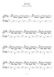Partition No.3 en E major, Etudes pour Piano, RSB