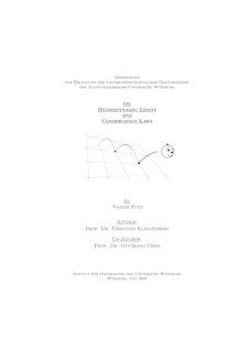 On hydrodynamic limits and conservation laws [Elektronische Ressource] / by Nadine Even