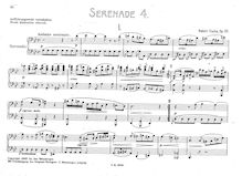 Partition complète, Serenade pour petit orchestre No.4, G minor