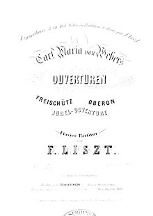 Partition complète (S.575), Der Freischütz, Op.77, Eine romantische Oper in 3 Aufzügen