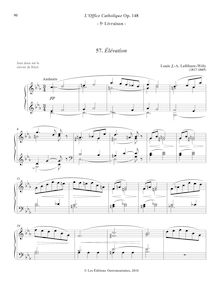 Partition 5, Élévation (C minor), L’Office Catholique, Op.148, Lefébure-Wély, Louis James Alfred