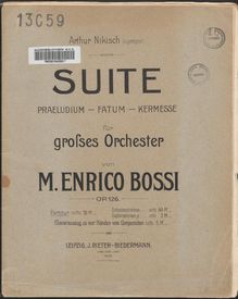 Partition complète,  pour orchestre, Bossi, Marco Enrico