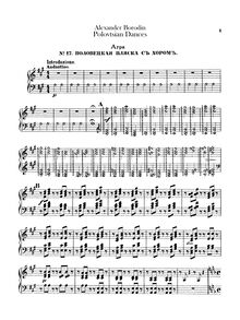 Partition harpe, Prince Igor, Князь Игорь - Knyaz Igor, Borodin, Aleksandr