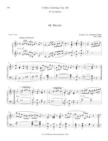 Partition 6, Marche (F major), L’Office Catholique, Op.148, Lefébure-Wély, Louis James Alfred