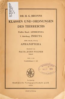 Dr. H. G. Bronn s Klassen und Ordnungen des Thier-Reichs : wissenschaftlich dargestellt in Wort und Bild