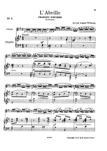 Partition violon et partition de piano, Bagatelles, Schubert, François par François Schubert