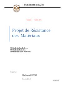 Resistance des Materiaux
