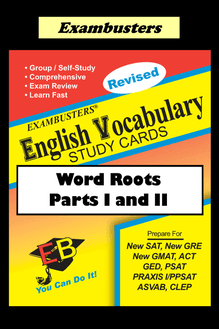 Exambusters English Vocabulary Study Cards: Word Roots Parts I and II