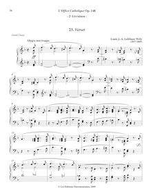 Partition , Verset (D minor), L’Office Catholique, Op.148, Lefébure-Wély, Louis James Alfred