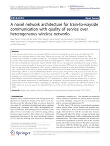 A novel network architecture for train-to-wayside communication with quality of service over heterogeneous wireless networks