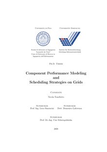 Component performance modeling and scheduling strategies on grids [Elektronische Ressource] / Nicola Tonellotto