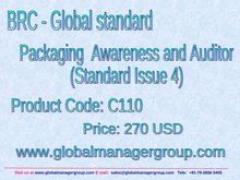 BRC Packaging Global Standard issue-4 Training Presentation