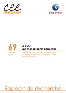 Le RSA : une monographie parisienne