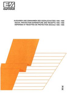 Social protection expenditure and receipts 1985-1988