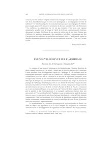 Une nouvelle revue sur l’arbitrage - autre ; n°2 ; vol.56, pg 480-482