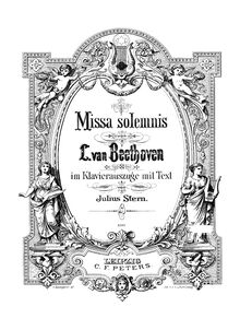 Partition complète, Missa Solemnis, Op.123, D major, Beethoven, Ludwig van