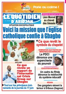 Le Quotidien d’Abidjan n°4017 - du mardi 22 juin 2021