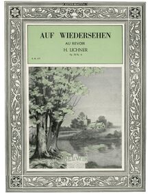 Partition No. 6 Auf Wiedersehen, Musikalische Lebensbilder, Op.78