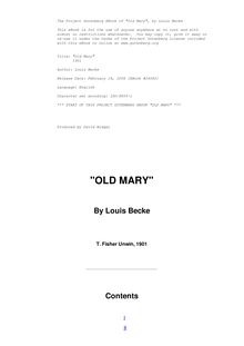 "Old Mary" - 1901