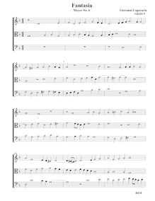 Partition complète (alternative version), Fantasia pour 3 violes de gambe
