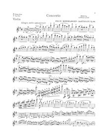 Partition violon Solo , partie, violon Concerto [No.2], E Minor