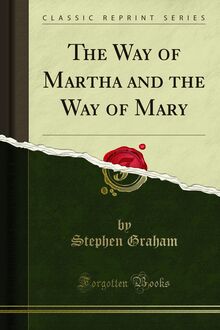 Way of Martha and the Way of Mary