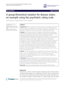 A group-theoretical notation for disease states: an example using the psychiatric rating scale