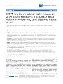 OBAYA (obesity and adverse health outcomes in young adults): feasibility of a population-based multiethnic cohort study using electronic medical records