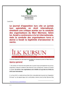 Le journal d opposition turc cite un juriste turc spécialiste en ...