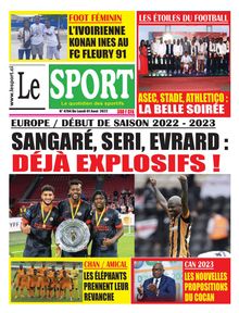 Le Sport n°4784 - du lundi 1er août 2022