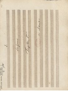 Partition basson 1, 2, Sinfonia No.5 en B-flat major, B♭ major, Schuster, Joseph