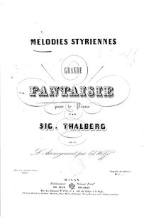 Partition complète, Mélodies Styriennes, Op.61, Mélodies styriennes.  Grande fantaisie