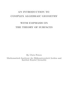 THE THEORY OF SURFACES