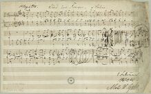 Partition complète, Lied im Freien, v. Salis., E major, Gade, Niels