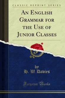English Grammar for the Use of Junior Classes