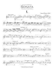Partition de violon, violon Sonata, Bisson, Samuel