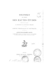 La prose métrique de Symmaque et les origines métriques du  Cursus  / par Louis Havet,...