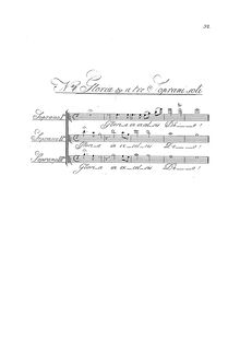 Partition , Gloria a 3 Soprani solo, Missa à 16 voci en Quattro Cori