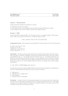 TD ASR Réseau n IUT Orléans Protocoles textuels 2ème Année