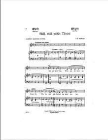 Partition complète - Low voix (E♭ major), Still, Still avec Thee